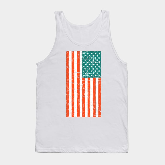 American Flag Vintage Tank Top by PoizonBrand